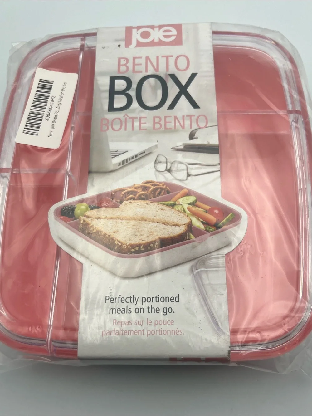 Joie Bento Box - Pink and White Meal Container